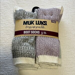 Muk Luks women’s Casual Crew Socks 6-Pack